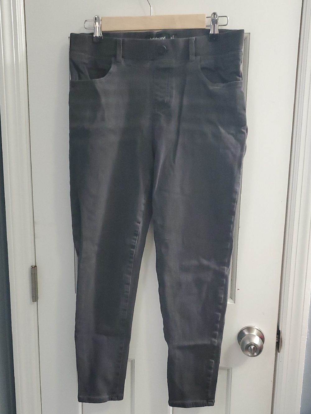 Betabrand Charcoal Gray Petite Jeans
